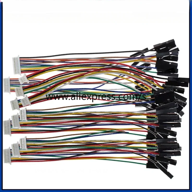 Terminal Linha PCB Board Connector Cable, Sensor de Conexão eletrônica, Dupont Cable, PH2.0 para DuPont, 2,54 milímetros, 5pcs