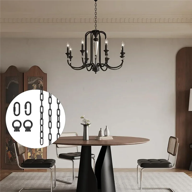

News 10 Feet Industrial Black Light Fixture Chain, Adjustable Extension Chain With Connection Locks For Light Fixture