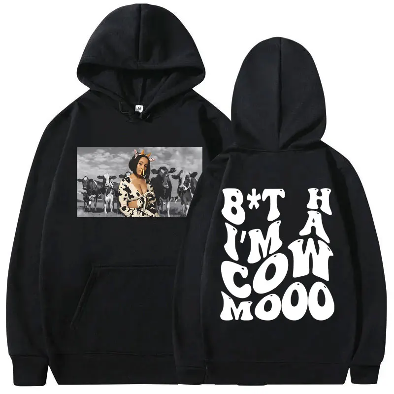 

Rapper Doja Cat I'm A Cow Mooo Graphic Hoodie Men Women Hip Hop Fashion Oversized Streetwear Male Casual Fleece Cotton Hoodies