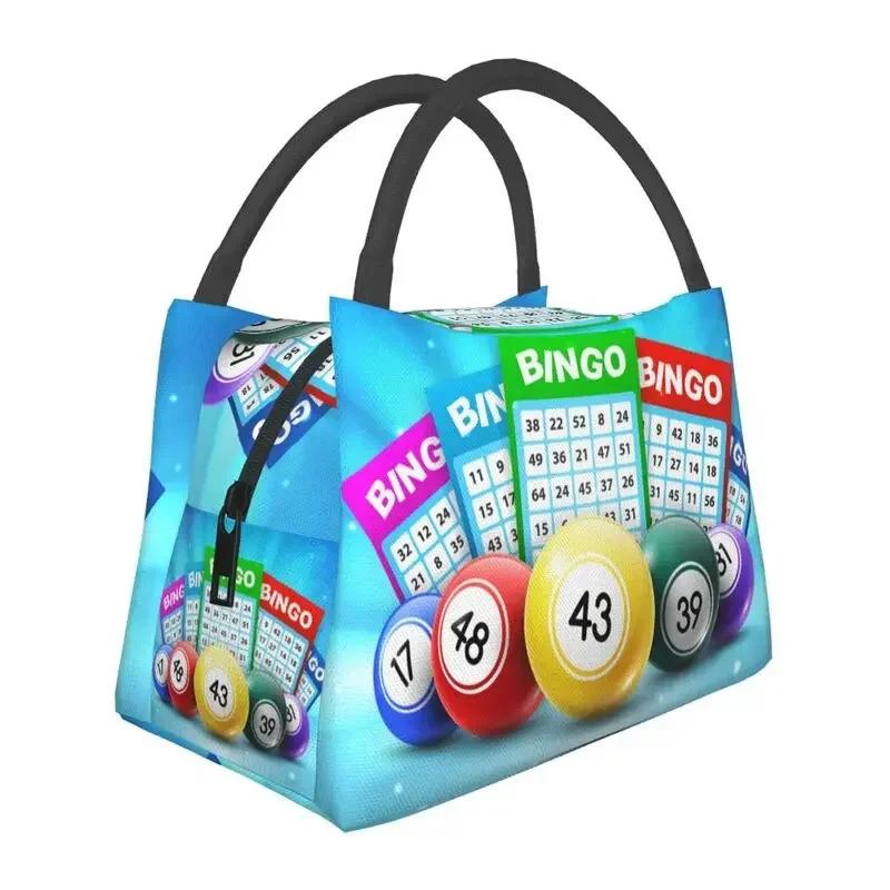 

Custom Hot Game Bingo Lunch Bags Men Women Warm Cooler Insulated Lunch Box for Work Pinic or Travel