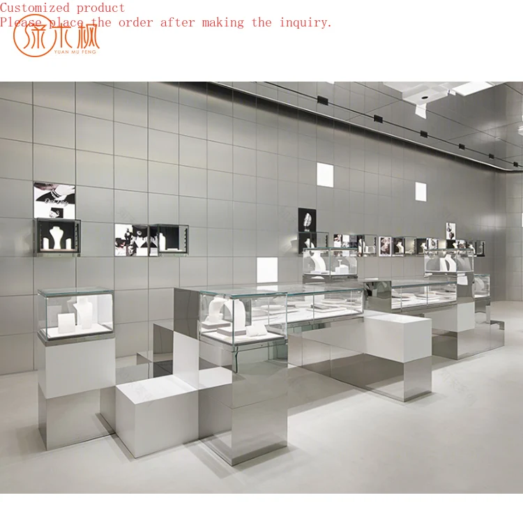 

Flawless Store Exhibitions Jewelry Glass Cabinet Design Finest Jewellery Showcase Factory Supply Custom