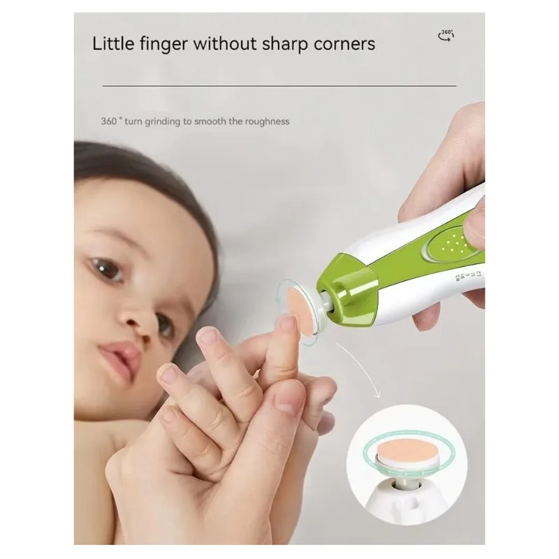 

【NECESSITY】Маникюрный набор, электрический триммер для детских ногтей, 6 в 1, детская пилочка для стрижки ногтей, набор для ухода за младенцами для малышей или взрослых