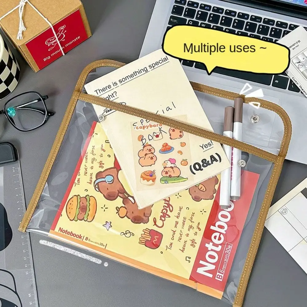 Capibara Archieftas Nieuwe Guinea Met Ritssluiting Informatiezakken Pvc Grote Capaciteit Potloodzak