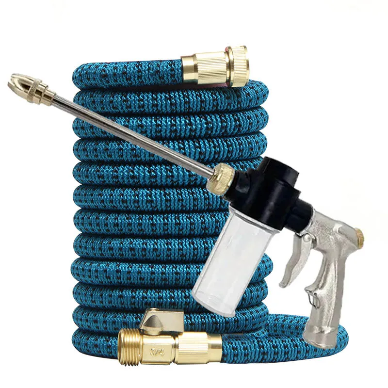 

Magic Garden Hose Expandable Garden Hose 3/4 Inch High Pressure Car Wash Watering Tool with Sprinkler Connector No Kinks Design