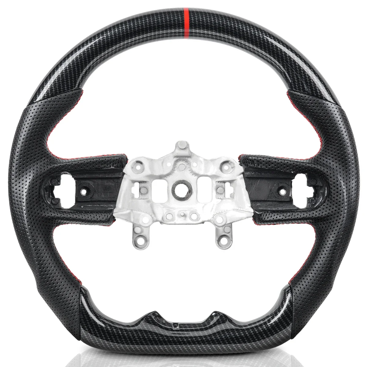 

Hydro Dip Carbon Fiber Steering Wheel For Jeep Wrangler JL JLU JT Galadiator 2018+ Perforated Racing Steering Wheel