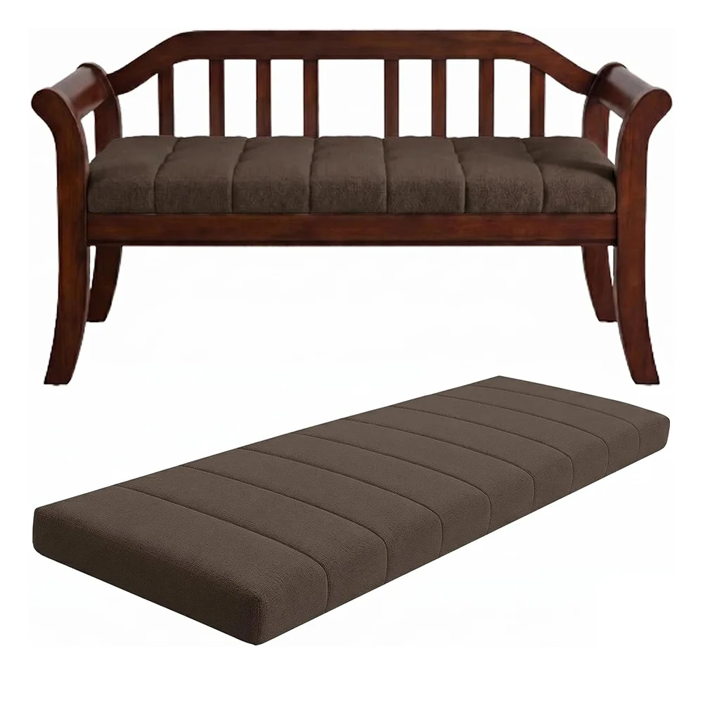 6cm Custom Waterproof Bench Cushions Indoor/outdoor Teddy velvet Bay Window Chair Seat Pad Decorative Pad Garden Swings Backrest
