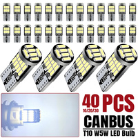 10-50 PCS T10 W5W 194 LED Bulb Canbus 12V 4014-26SMD 6500K Bright White  Car Interior Dome Door Map Turnk License Plate Lights