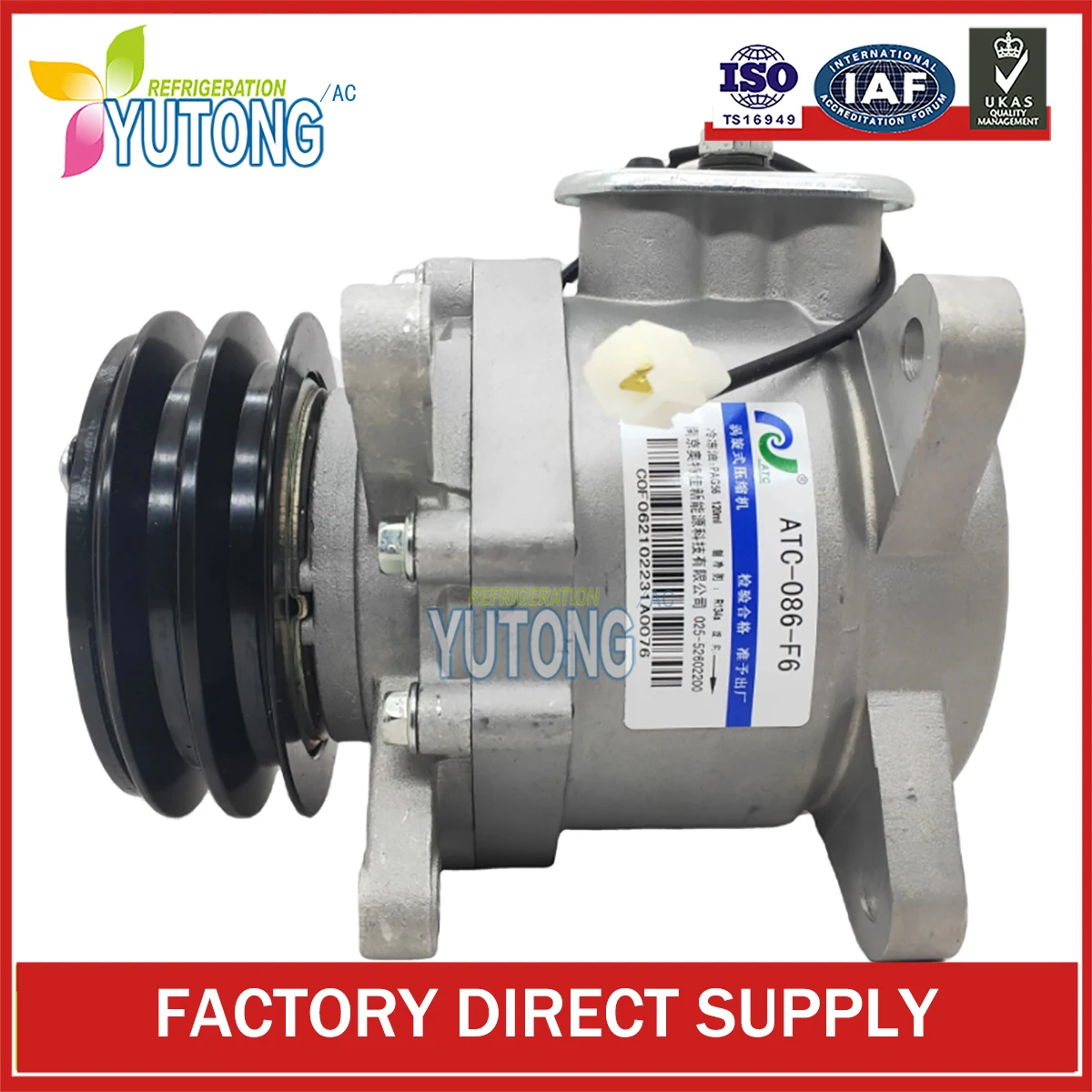 ATC-086-F6 ac compressor for ZTE pickup 2.2 A5 air conditioning parts