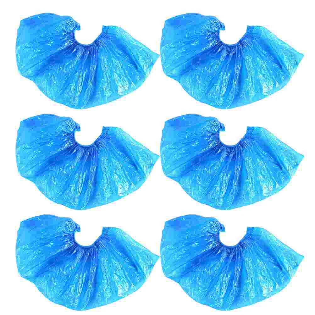 200Pcs Disposable Shoe Cover Waterproof Shoe Cover Household Shoe Cover (Blue) Thick Shoe Cover