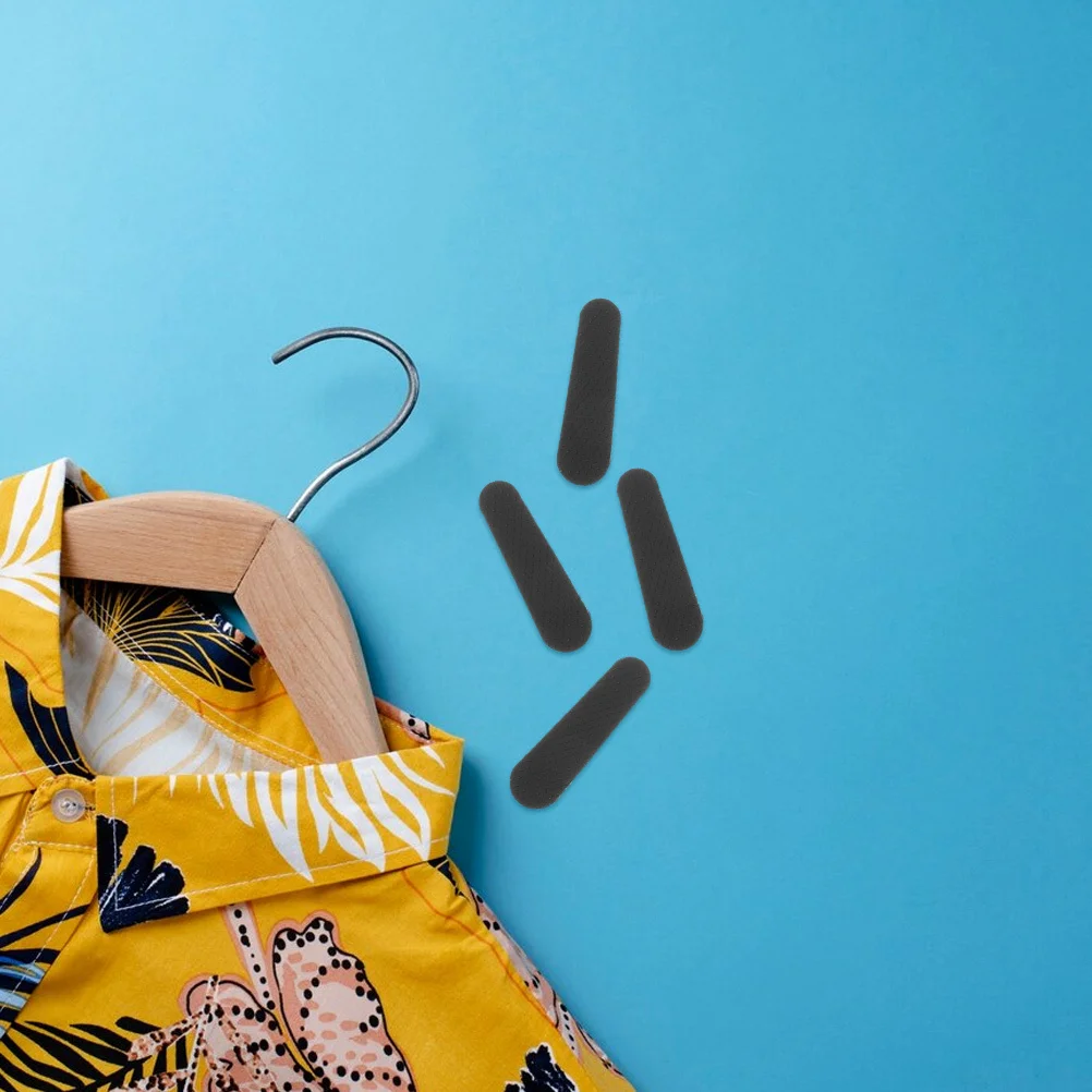 

200Pcs Clothing Hanger Non-Slip Strips Silicone Anti-Skid Pads Coat Hanger Protection Anti-Crease Closet Organizer Accessory