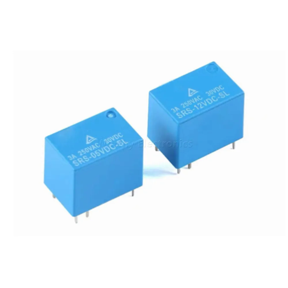 Free shipping  10pcs/lot SRS- 05 12 24VDC-SL S Relay 6PIN 3A