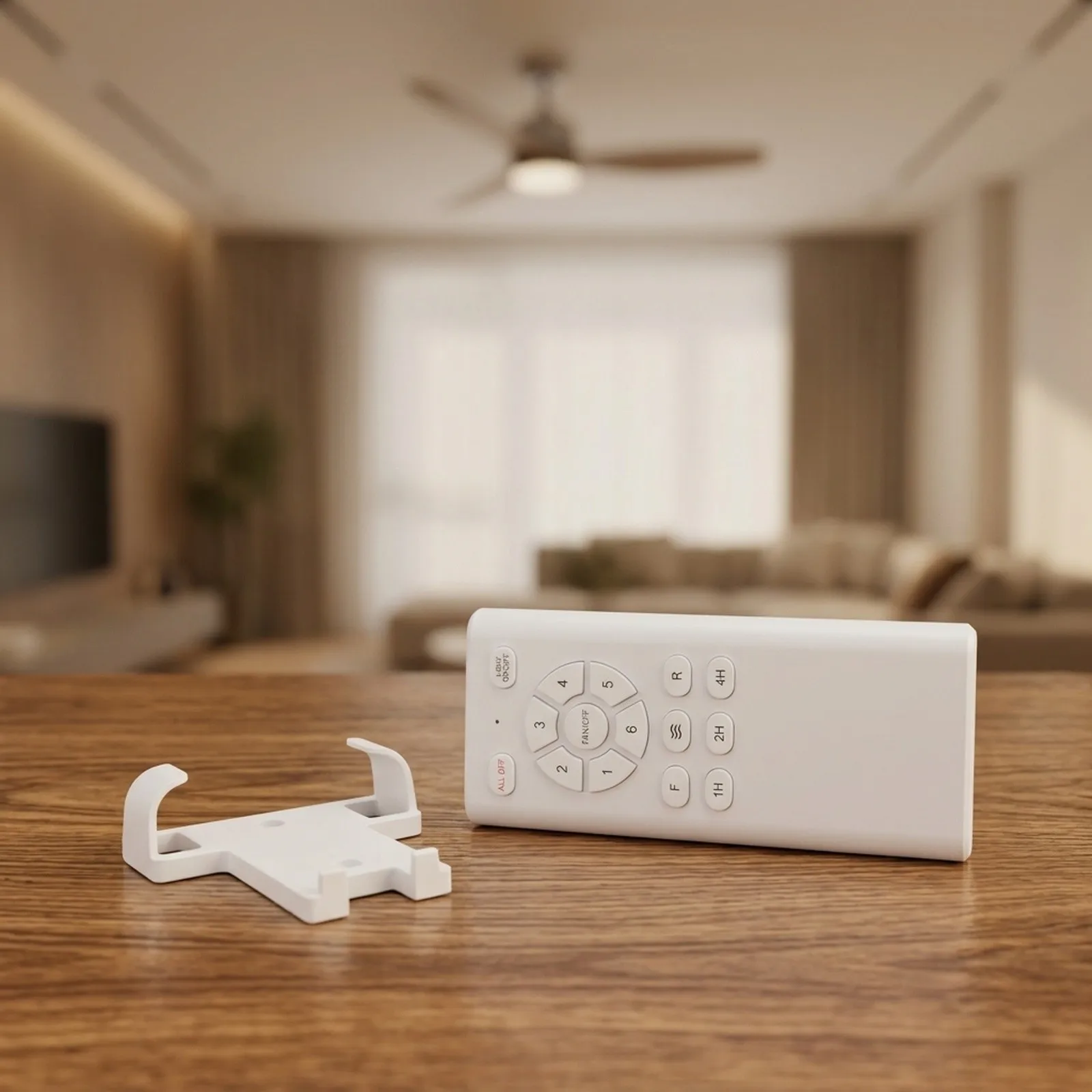 Remote Control System for Ceiling Fan Light with 40W 60W Load Capacity 6-Speed Adjustment and Timer Function for 100-240V AC Use