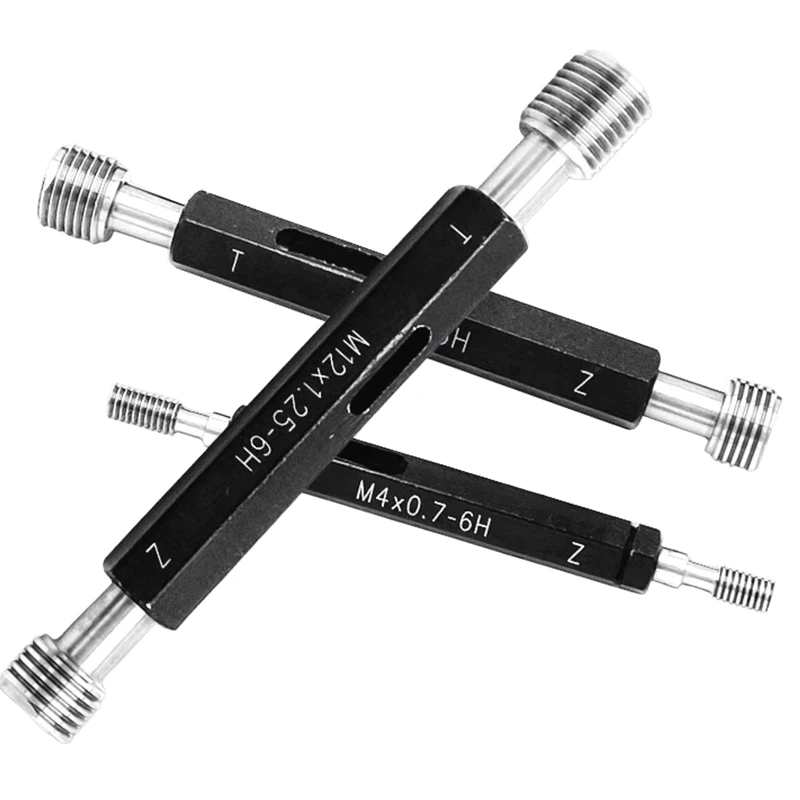 Metric thread plug gauge/ring gauge M1-M30 GO/NO GO metric gauge precision external thread gauge fine pitch thread testing tool