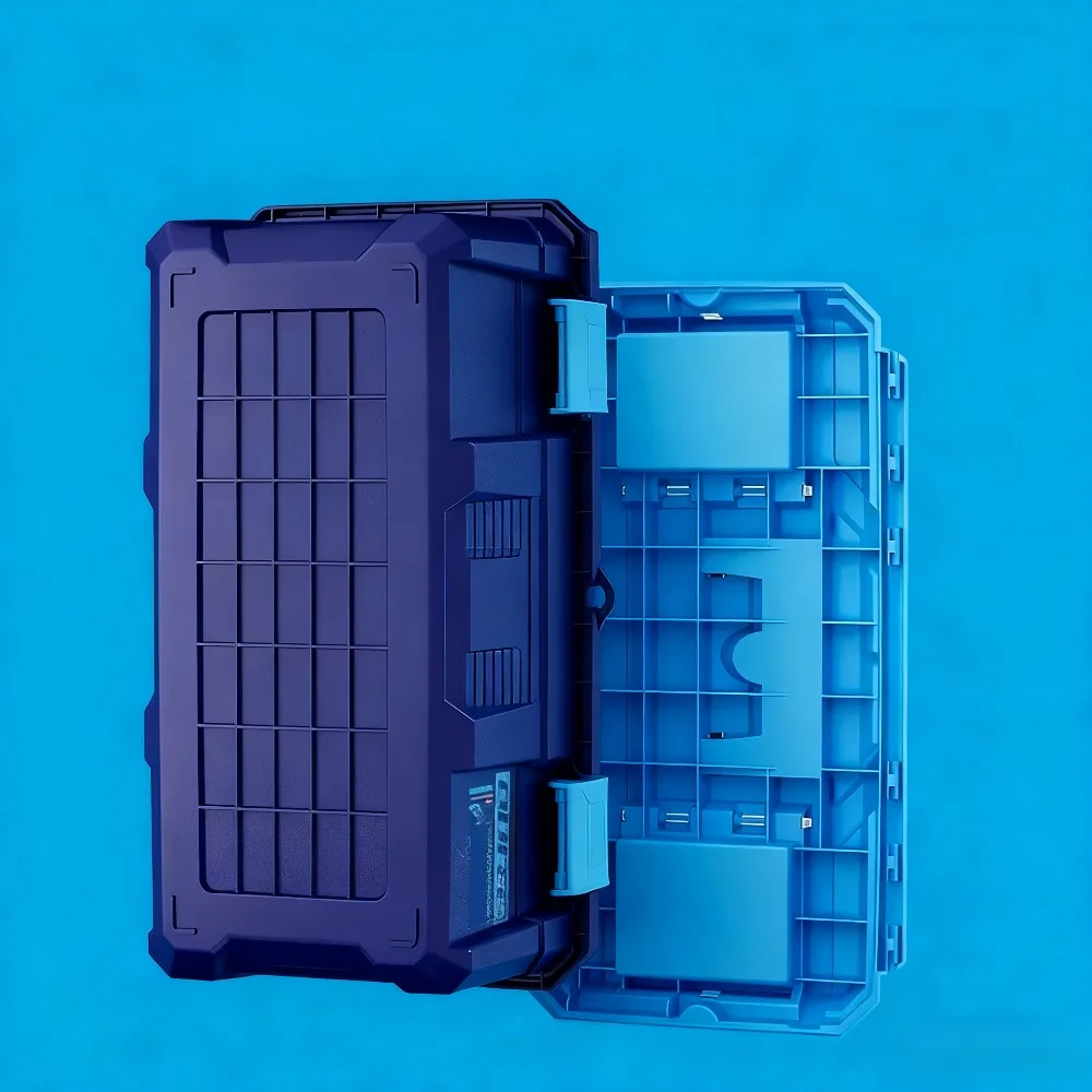 15/17/20 بوصة صندوق أدوات الأجهزة المنظم مقاومة للصدمات صندوق أدوات متعدد الوظائف تخزين أدوات سعة كبيرة التعبئة والتغليف