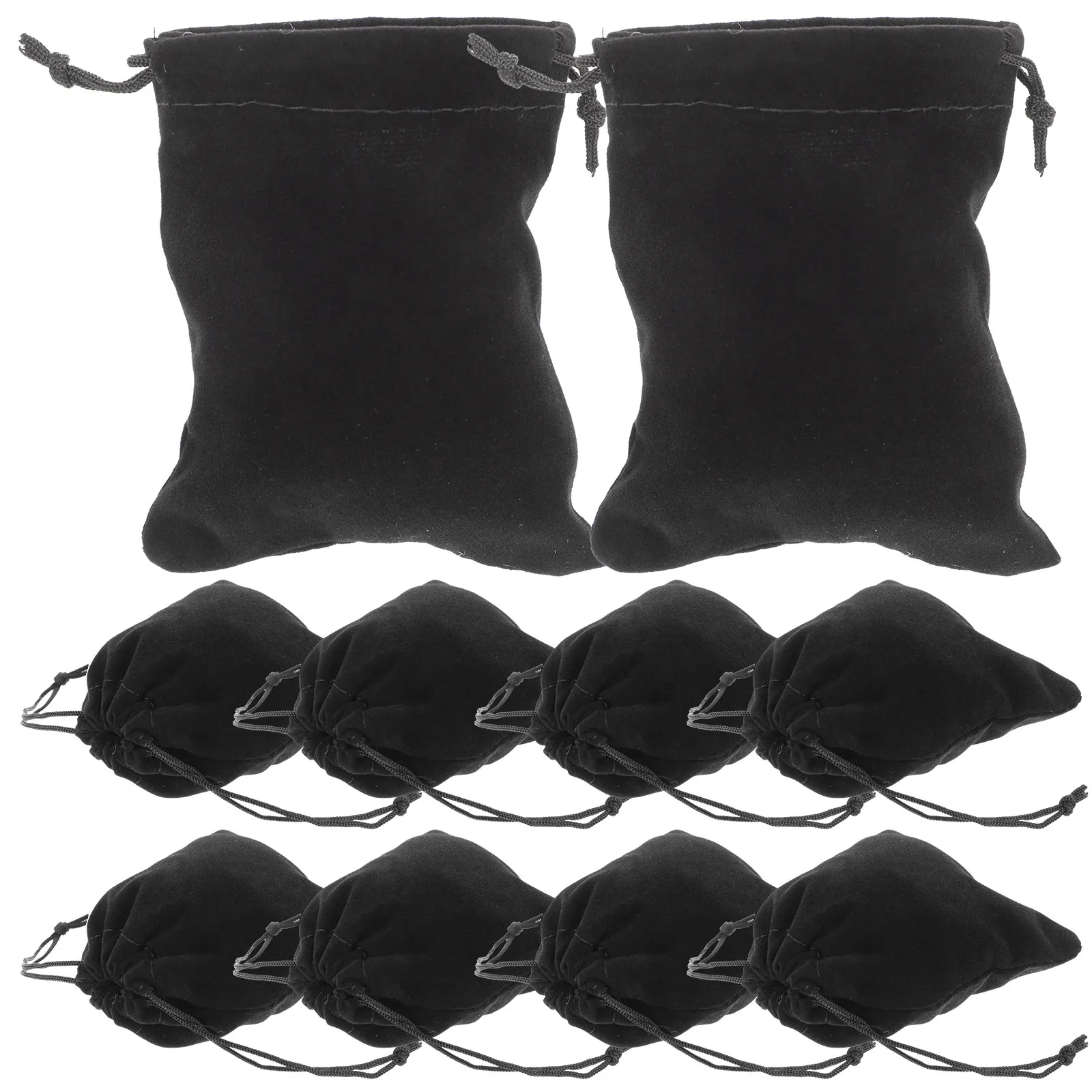 

10Pcs Jewelry Packaging Bags Drawstring Lint Gift Bags Portable Storage Pouches for Festival Wedding Presentation