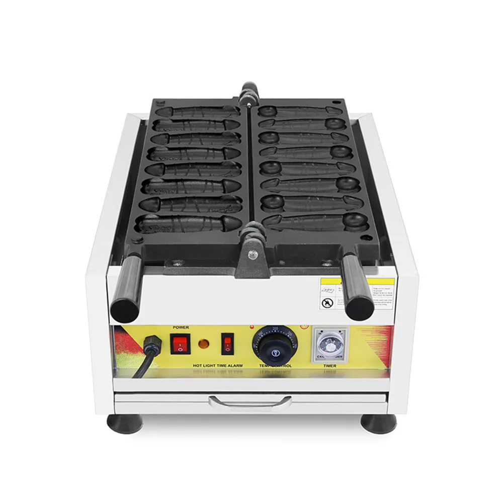 Electric 8 pcs/plate Penis shaped Waffle maker machine