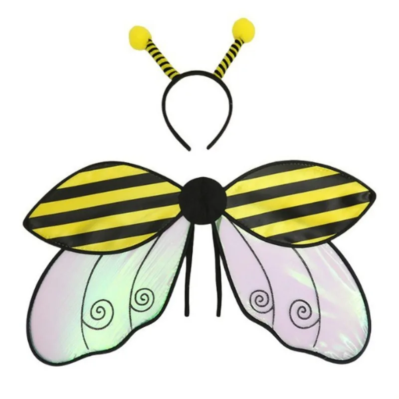 

Fairy Wings Adult Kids Halloween Fairy Costume for Children Accessories Butterfly Ladybug Bee Cosplay Fairy Costume Angel Wings