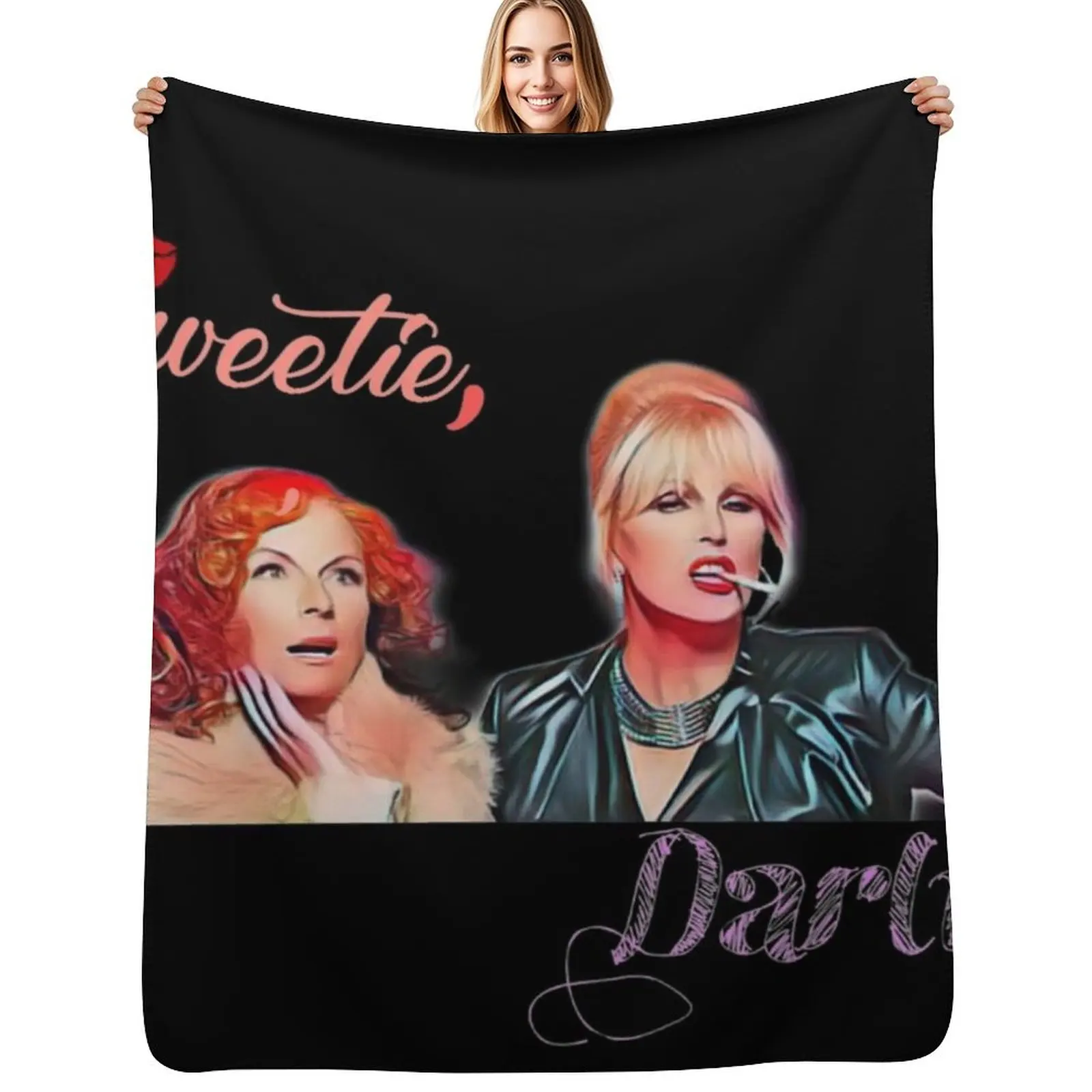 

Absolutely Fabulous Darling Throw Blanket Retros Moving Sofa Quilt Baby Blankets