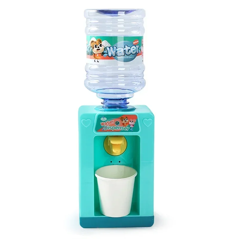 Pretend play Electric Light & sound Mini Water Dispenser Toy Kitchen Play water Toys Small Appliances For Kids Educational Toys