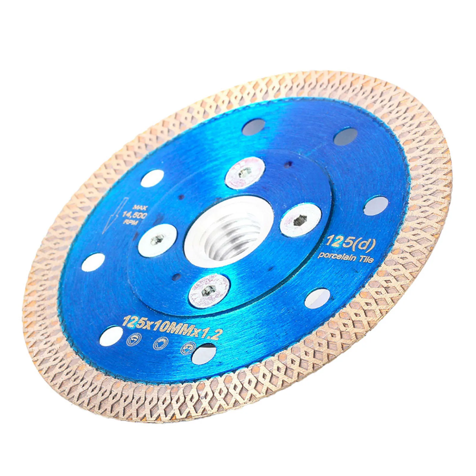 Lama per sega diamantata 1Pc con filettatura flangiata 105/115/125mm disco da taglio per parti di macchine utensili per il taglio di pietre in gres porcellanato