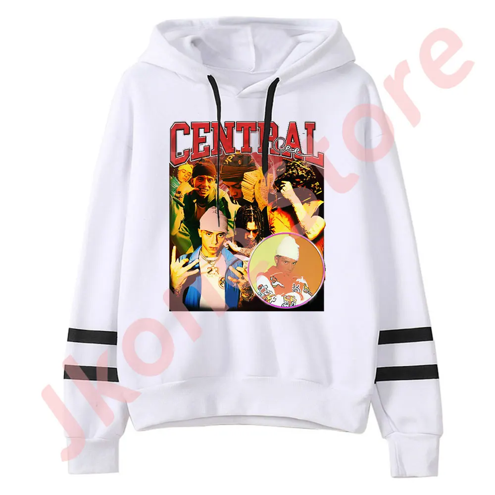 Sudadera con capucha para hombre y mujer, jersey con estampado de foto Central Cee, sin bolsillos, con mangas paralelas y Logo, ropa de calle de invierno