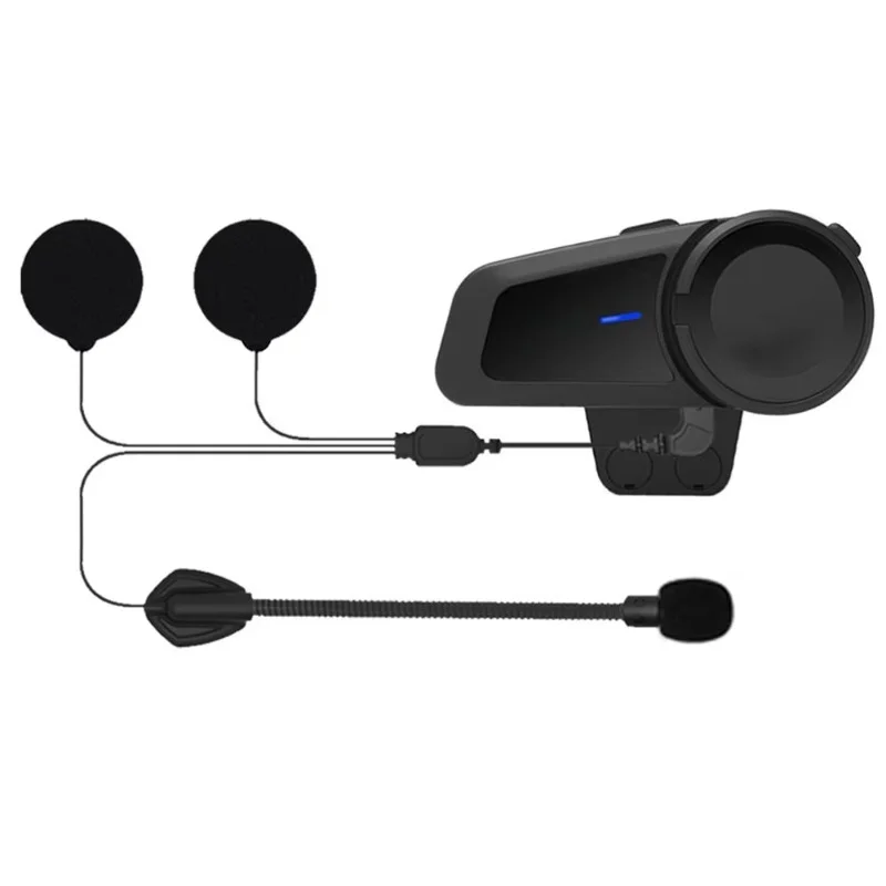 Wireless Motorcycle Helmet Bluetooth Intercom Headset 6‑Person Group Interphone For Motorbike Rider Communication
