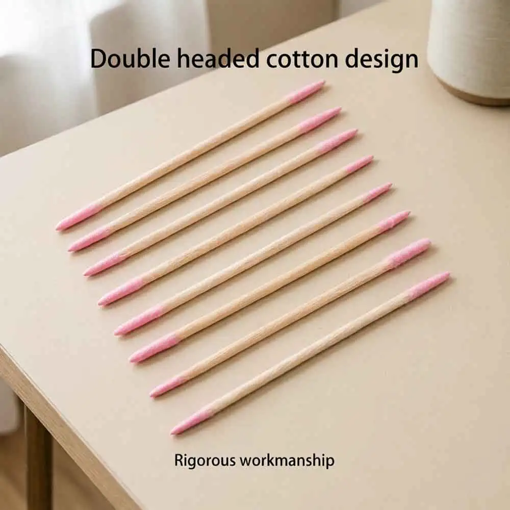 1/2/5/10Pc Clean Sticks Bud Tip Wooden Nails Wood Cotton SwabCotton Head Manicure Detail Corrector Nail Polish Remover Art Tool