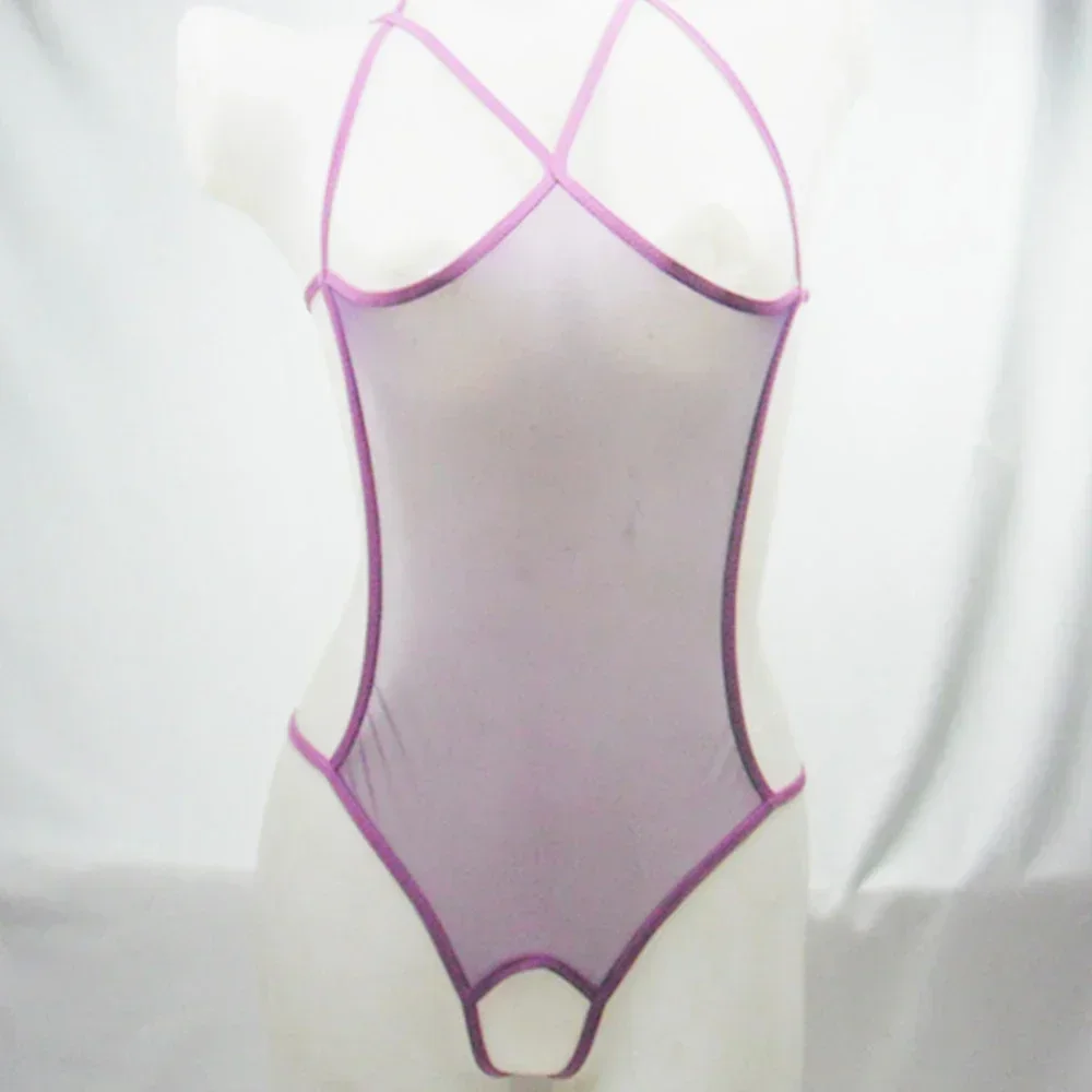 2022, женское сексуальное прозрачное сетчатое нижнее белье с открытой промежностью, боди, прозрачный купальник с вырезами, ночное белье, нижнее белье без рукавов, Клубная одежда