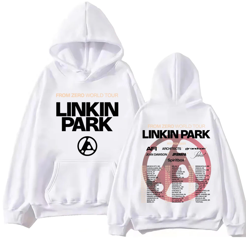 Linkin From Zero World Tour 2025 Hoodie Harajuku Hip Hop Pullover Tops Sweatshirt Gift