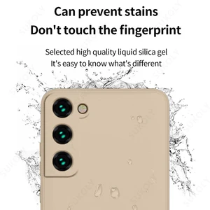 Casing untuk Samsung Galaxy S24 S23 S22 S25 Ultra S24 FE A56 A55 A53 A54 A16 A35 5G Penutup Ponsel Silikon Cair Tahan Guncangan Tepi S25 12 penjualan terbaik samsung z flip4 - №