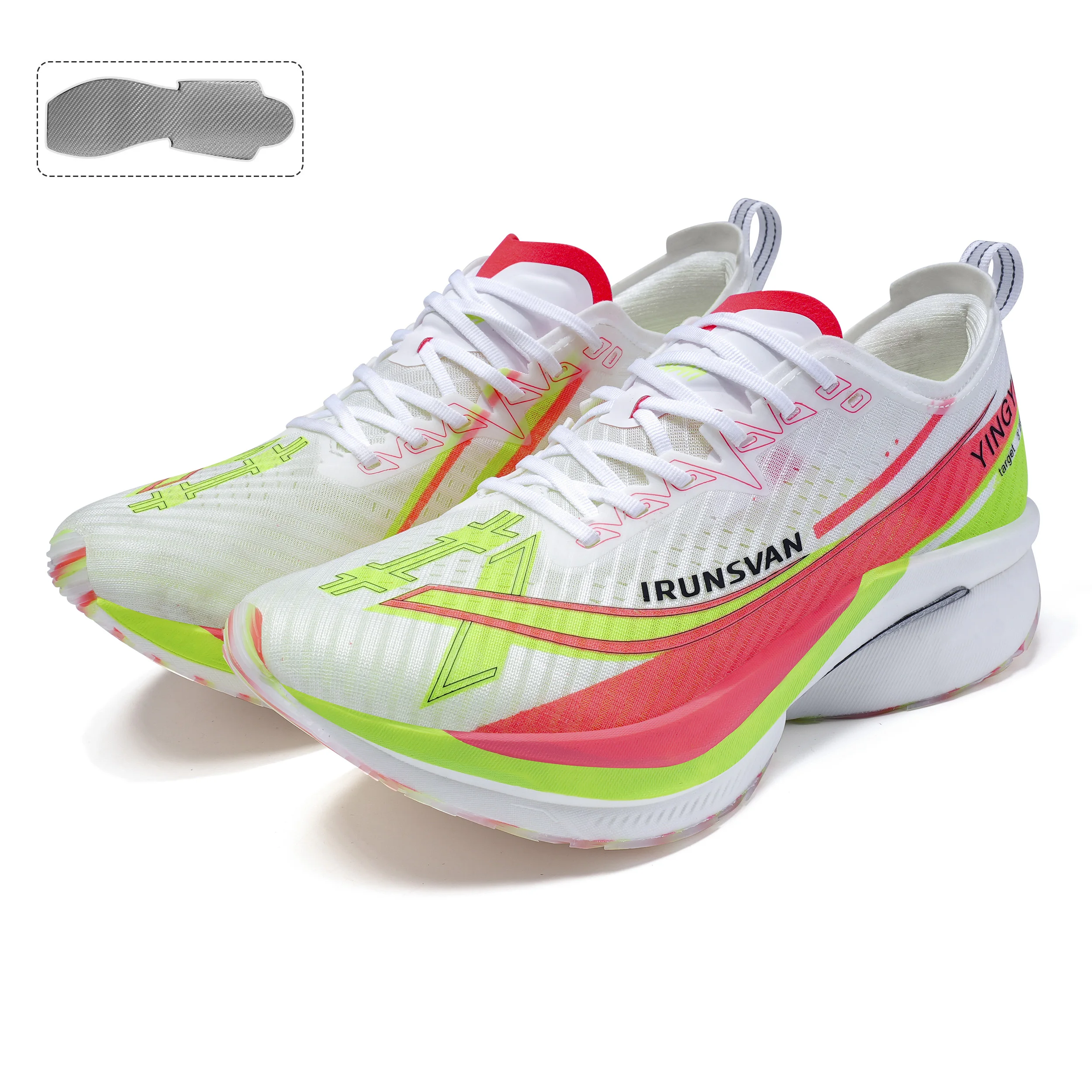 IRUNSVAN Shadow Wing 2.0 Men's Carbon Plate Sports Shoes Outdoor Mesh Lightweight And Stable Running Shoes 088