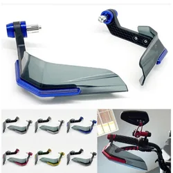 Shield Shape Motorcycle Brake Hand Guard Windproof Aluminum Alloy Brake Lever Guard ABS Plastic 7 Colors Handlebar Protectors