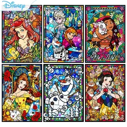 Disney Princess Diamond Painting Cartoon Characters Set Hobby Art 5D DIY Round Drill Girl Diamond Mosaic Embroidery Home Decor