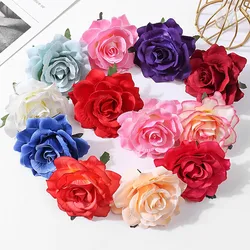 Hot Selling Rose Flower Hairpins Fashion Bridal Hair Clip Brooch Wedding Party Hair Accessories Headwear Big Flowers Side Clips