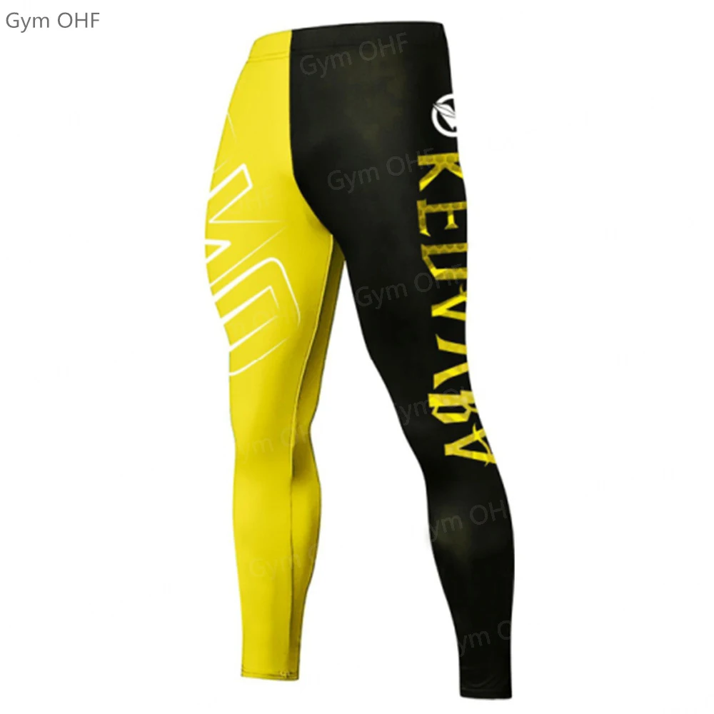 AliExpress Men's 3D printing Compression Pants Cycling Running Basketball Soccer Elasticity Sweatpants Fitness TightsTrousers Rash Guard