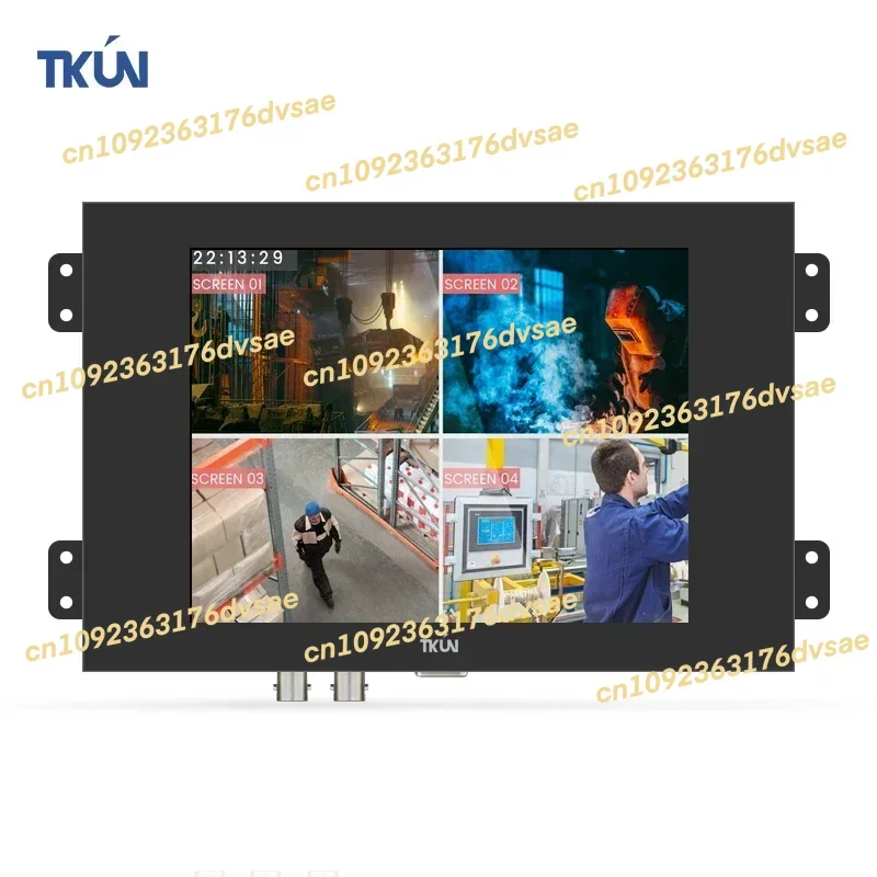 20252025 en Stock sécurité vidéo couleur BNC TFT affichage 6.4 pouces moniteur lcd industriel avec entrée VGA Bnc pour voiture de vidéosurveillance