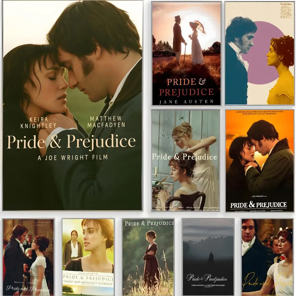 classic romance Pride and Prejudice Poster Classic Wall Art  Home Decor  Peel and Stick Unframed