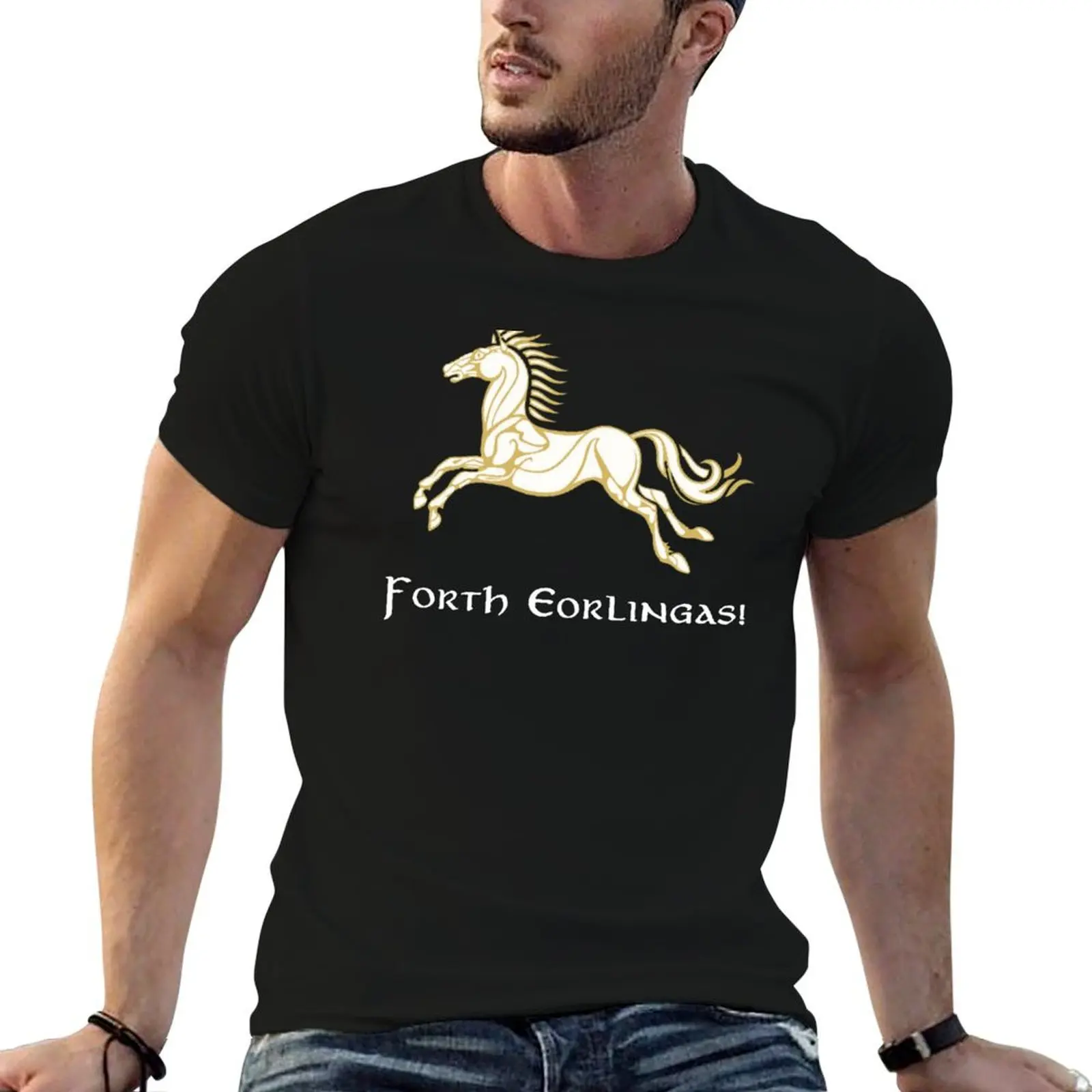 Forth Eorlingas! T-Shirt Functional Casual Short Sleeve Tee