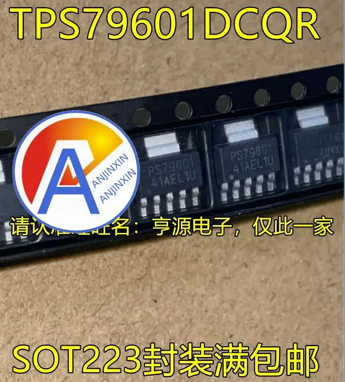 

10pcs 100% orginal new TPS79601 TPS79601DCQR PS79601 SOT223 low dropout voltage regulator chip