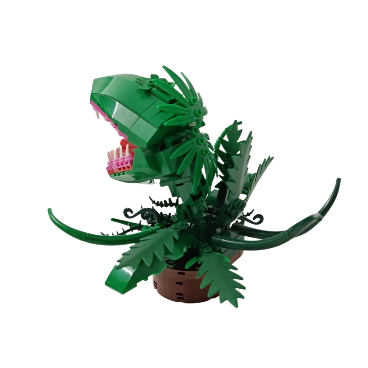 342 個クリエイティブ恐ろしいピラニア植物の花ビルディングブロック MOC 組み立てるレンガのおもちゃギフト子供大人のため
