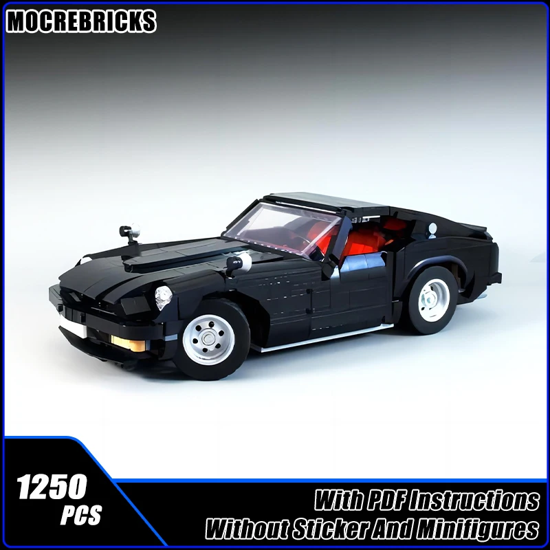 New Technical Supercar MOC-185397 Fairlady 240Z Luxury Wagon DIY Assembly Building Blocks Model Puzzle Bricks Toys Kid's Gifts