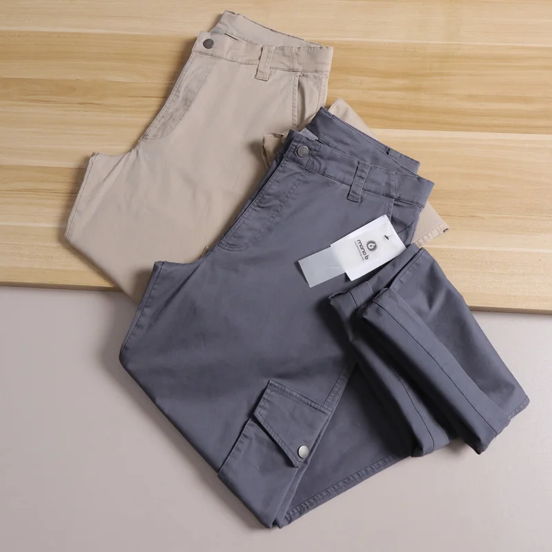 

Loose Wide Leg Pants Men's Casual Outdoor Cotton Ammonia Blend Spring Summer New Sle Faionable Straight Leg Workwear Trou...