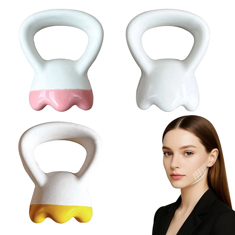 Massage-Gua-Sha-Platte, Keramik-Guasha-Massagebrett, Ringform, Hautstraffung, kompakt, ergonomisch, für Gesicht, Kopf, Schulter, Knie