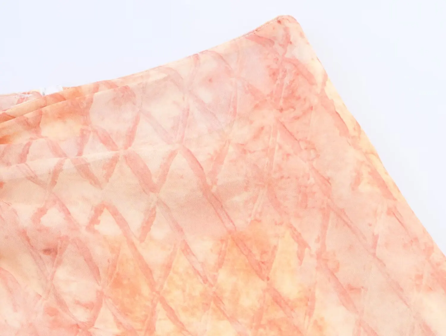 Damska stylowa spódnica z nadrukiem 2025 letnia elegancka luźna impreza wakacyjna minimalistyczna mieszanka drukowana sznurkiem szyfonowa nieregularna spódnica