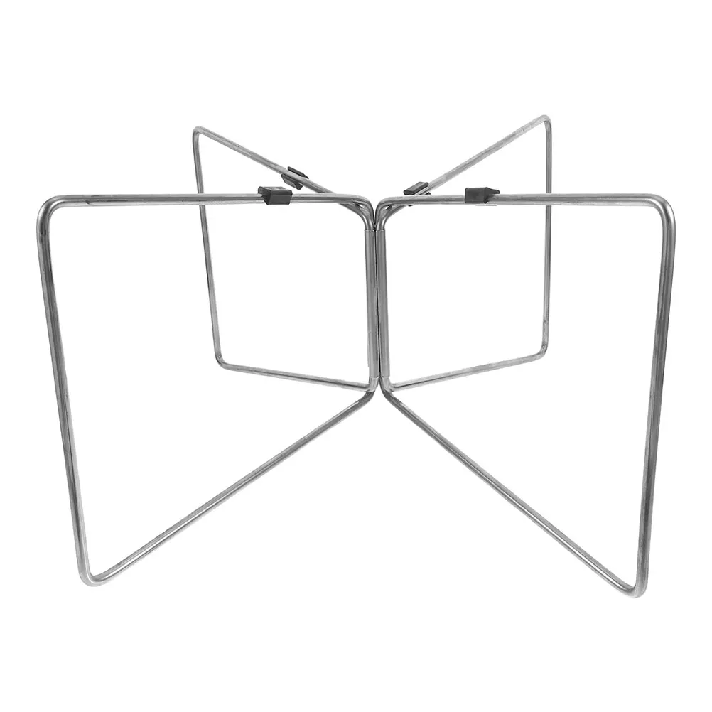 

Outdoor Camping Stainless Steel Folding Luggage Rack Foldable Cooler Rack Cooler Storage Picnic Gear Bag Holder