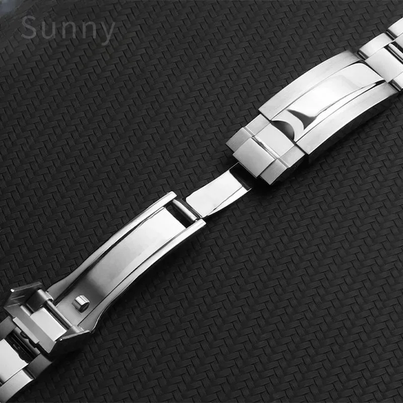 For Rolex Daytona Log Submariner Panda Black Green Water Ghost Waterproof Stainless Steel Watch Strap 20mm 21mm Watchband