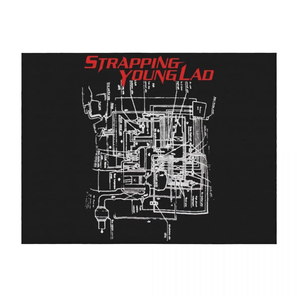 

Strapping Young Lad Classic T-Shirt Throw Blanket Sofa Quilt warm for winter Personalized Gift Designers Blankets