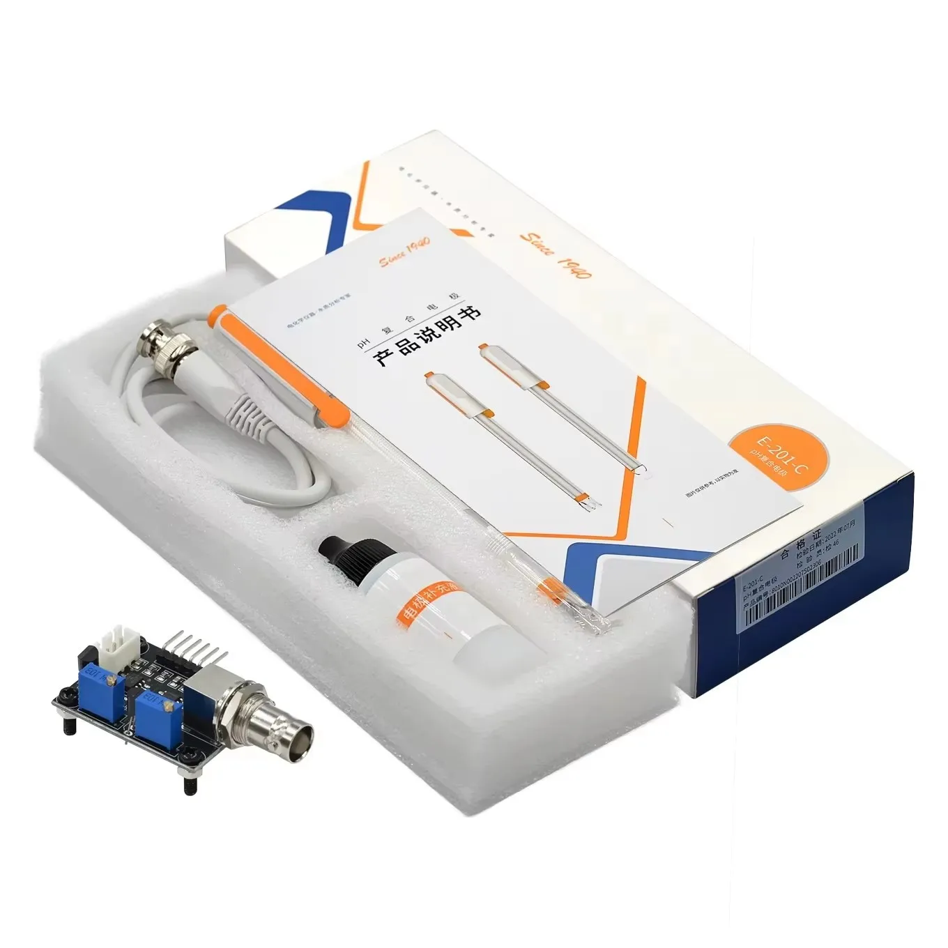 E-201-C PH Electrode Probe BNC Connector for Aquarium PH Controller Meter Universal pH electrode with ENC interface