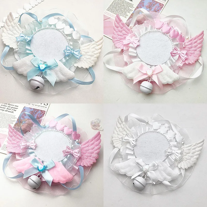 

Fantasy Wing Satin Ribbon Ita Bag Accessories - Ornate Pin Support Base & Cosplay Badge Display