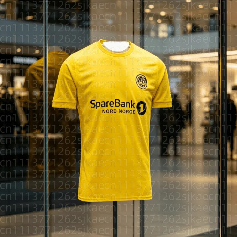 Camisa de Futebol Noruega 2026 HAUGE # Camiseta de Futebol Amarela para Homens, Camiseta de Futebol para Família e Crianças, Jersey de Futebol